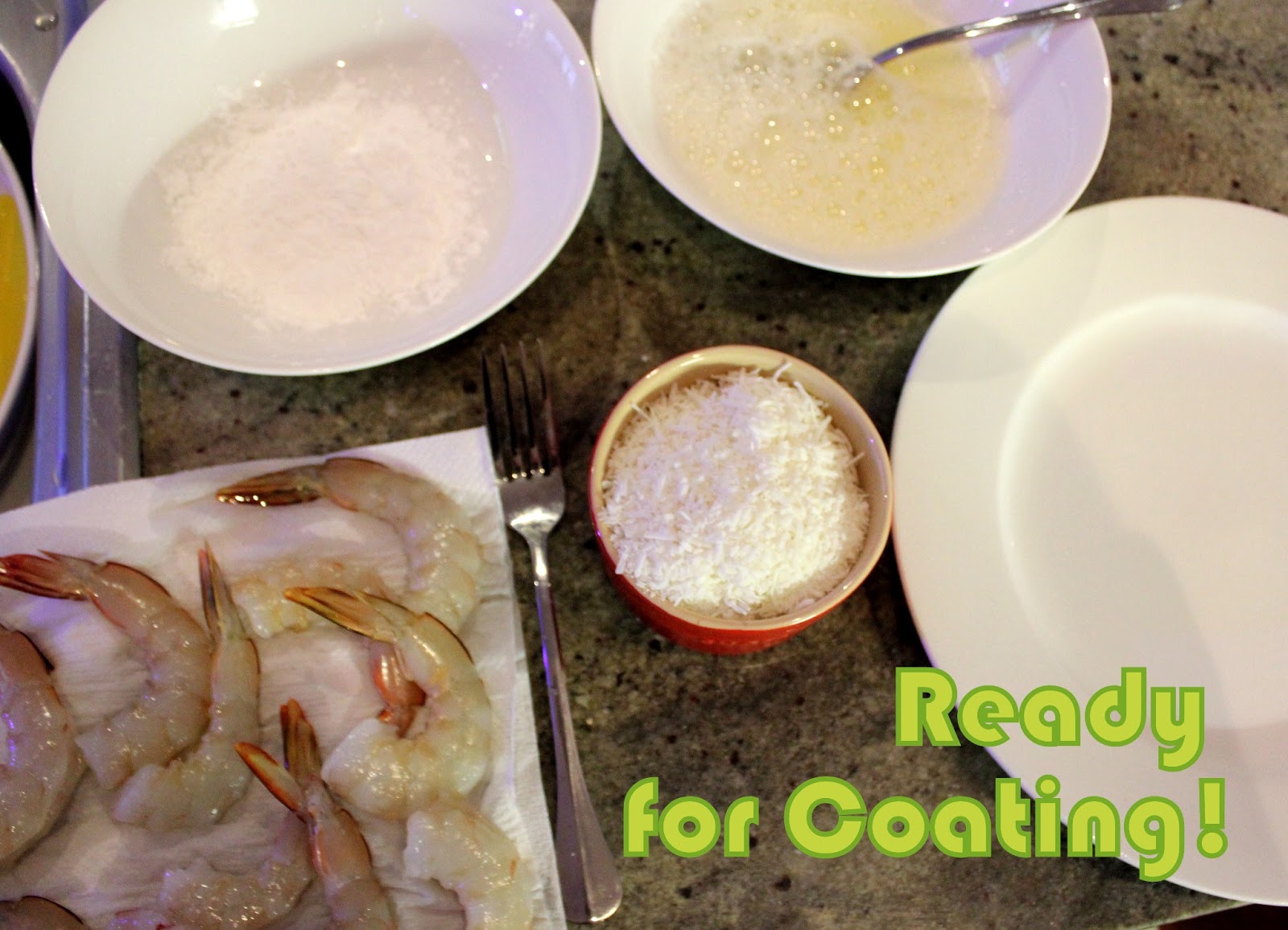 Cookie Queen Kitsch'n Coconut Prawns with a Pineapple Relish A