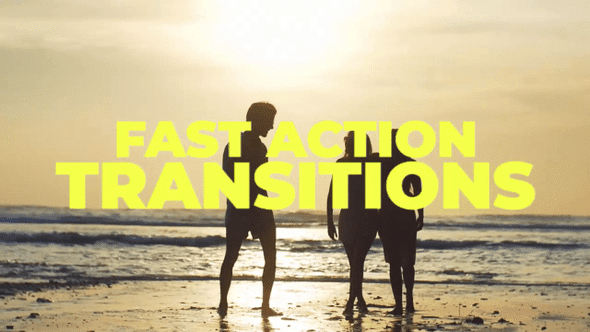 Fast Action Transitions - Premiere Pro Templates 78259