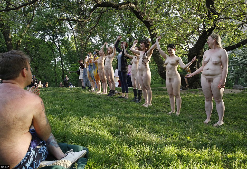 Naked Performance of Shakespeare's Tempest in Central Park.