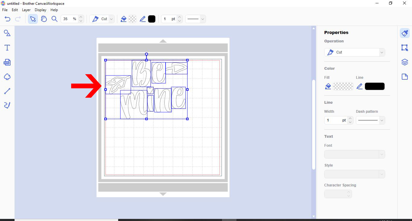Converting Svg To Fcm Cutting Fine In Brother Scan And Cut Canvas Workspace Design Bundles