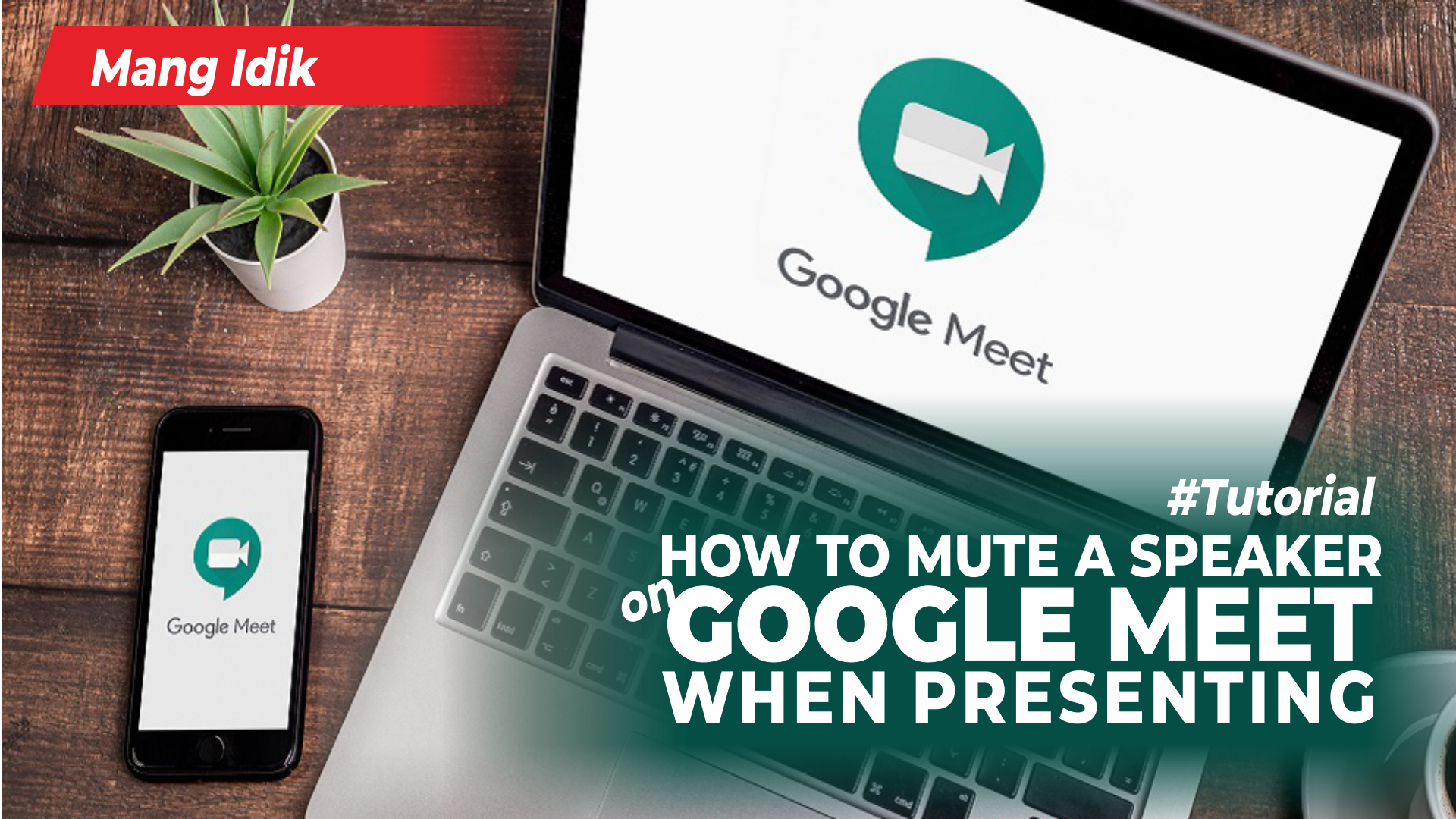 how to mute google meet