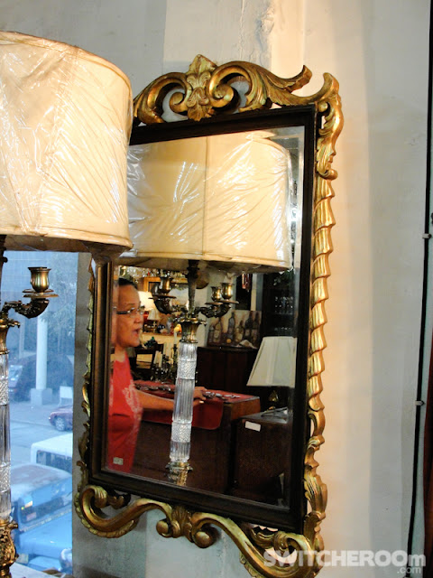 kamuning thrift shop,ornate mirror, brass lamps, venetian mirror