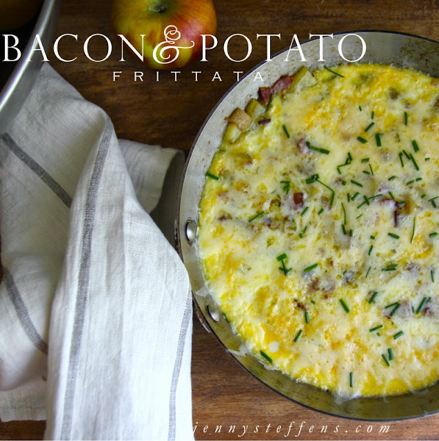 Jenny Steffens Hobick Bacon & Potato Frittata Easy Summer Brunch