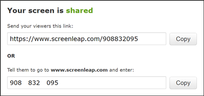 Screenleap ist ein kostenloses Screen-Sharing-Tool
