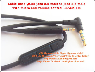 Jack chuyển 2.5, 3.5, 6.3 và dây cáp nối dài cho tai nghe, loa - 35