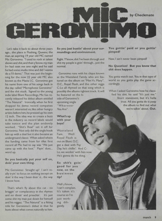 HipHopTheGoldenEra Album Review Mic Geronimo The Natural 1995