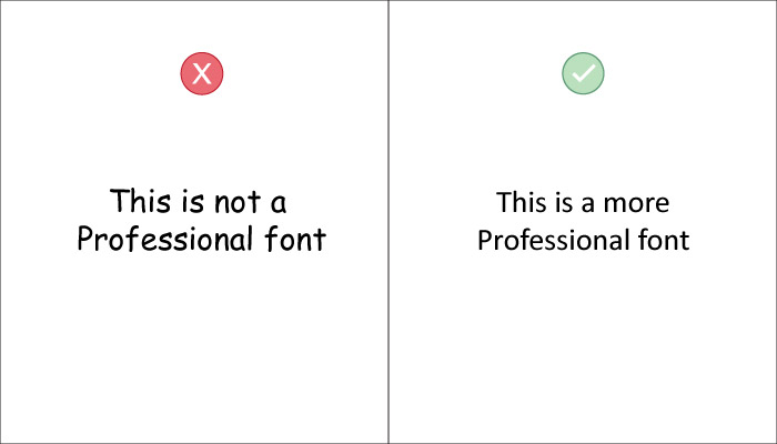 right and wrong ways of choosing a typeface