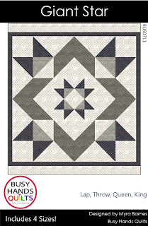 Giant Star Quilt Pattern by Myra Barnes of Busy Hands Quilts