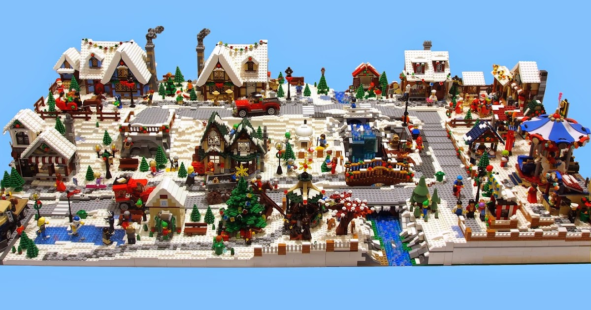Oz Brick Nation: Our LEGO Winter Village MOC Display.