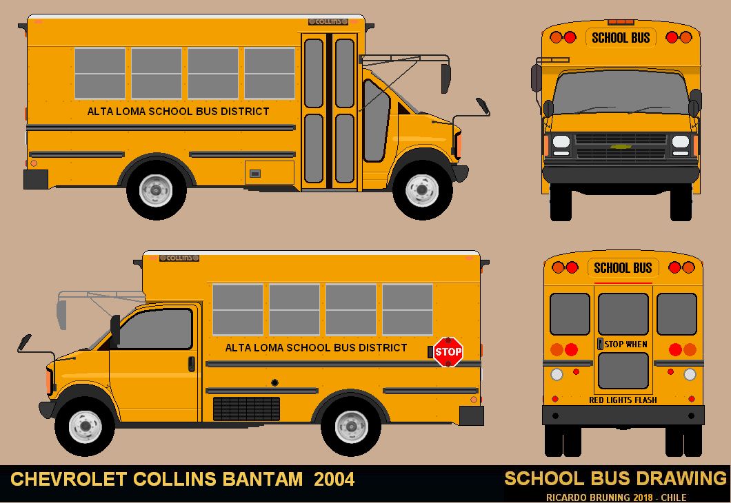 DIBUJOS DE BUSES: SCHOOL BUS 2 DIBUJOS DE BUSES: SCHOOL BUS 2