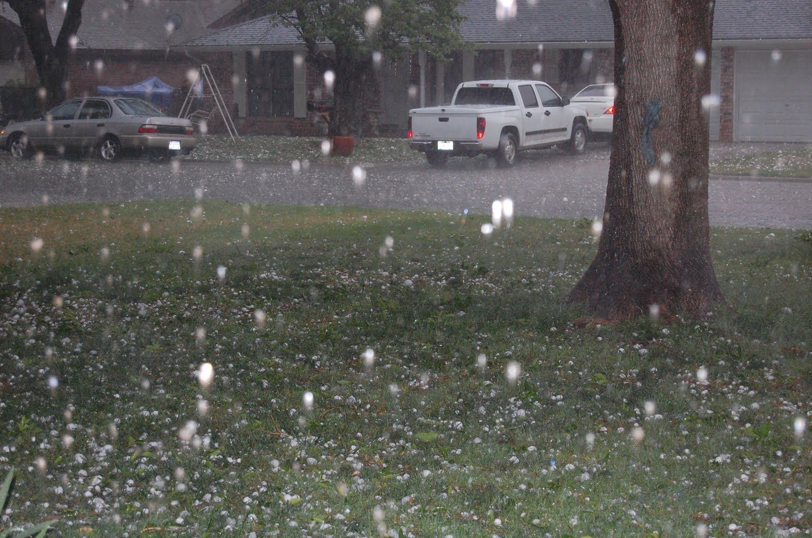 Just An Artist We prayed for rain. Softball Sized Hail Thrown in for
