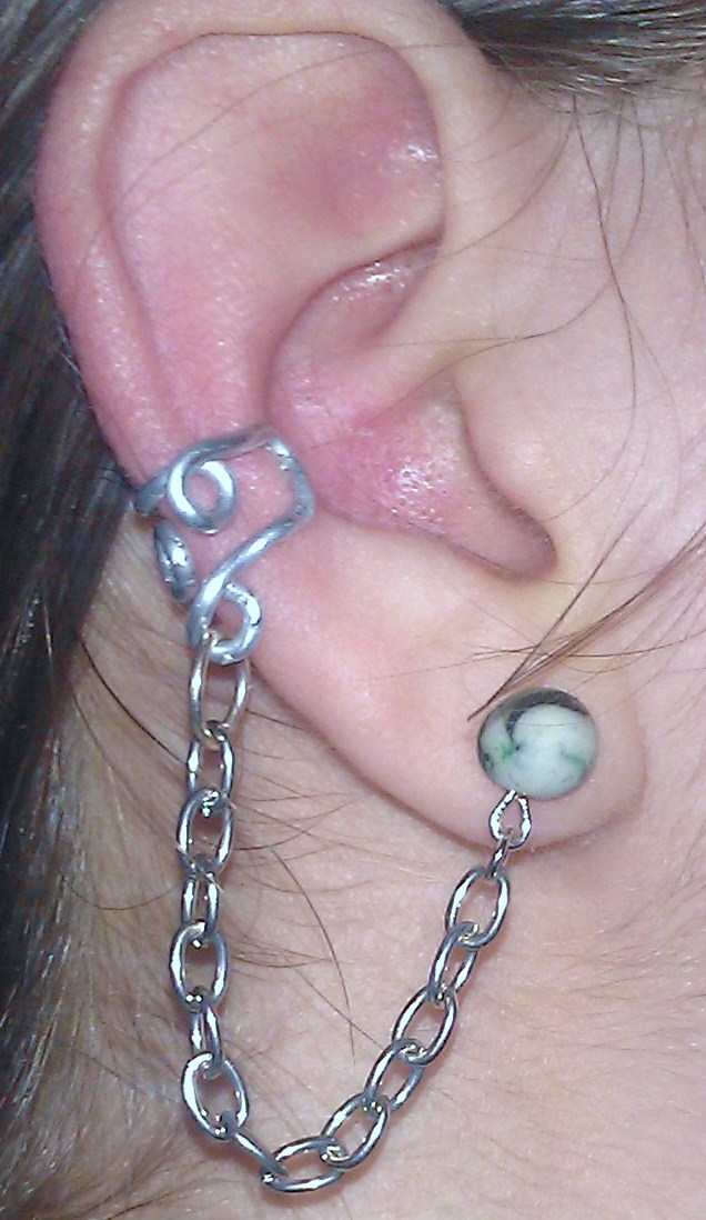 Crafts with Sapphire Ear Cuffs method 2