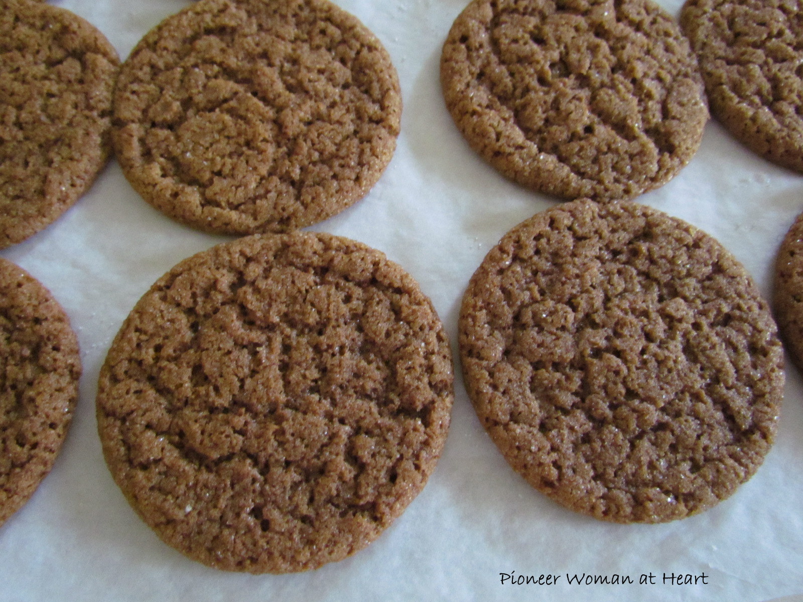 Pioneer Woman at Heart Friday Finish A Molasses Cookie Experiment