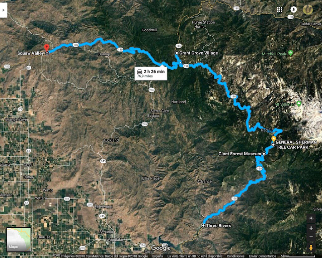 Sequoia National Park- caminando por el Bosque Gigante - Viaje con tienda de campaña por el Oeste Americano (2)