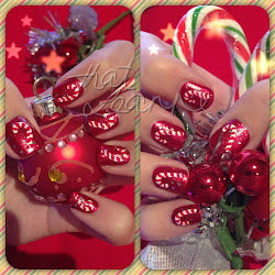 nail candy cane christmas nails eve polish long designs easy ve thatleanne pretty diy worn very