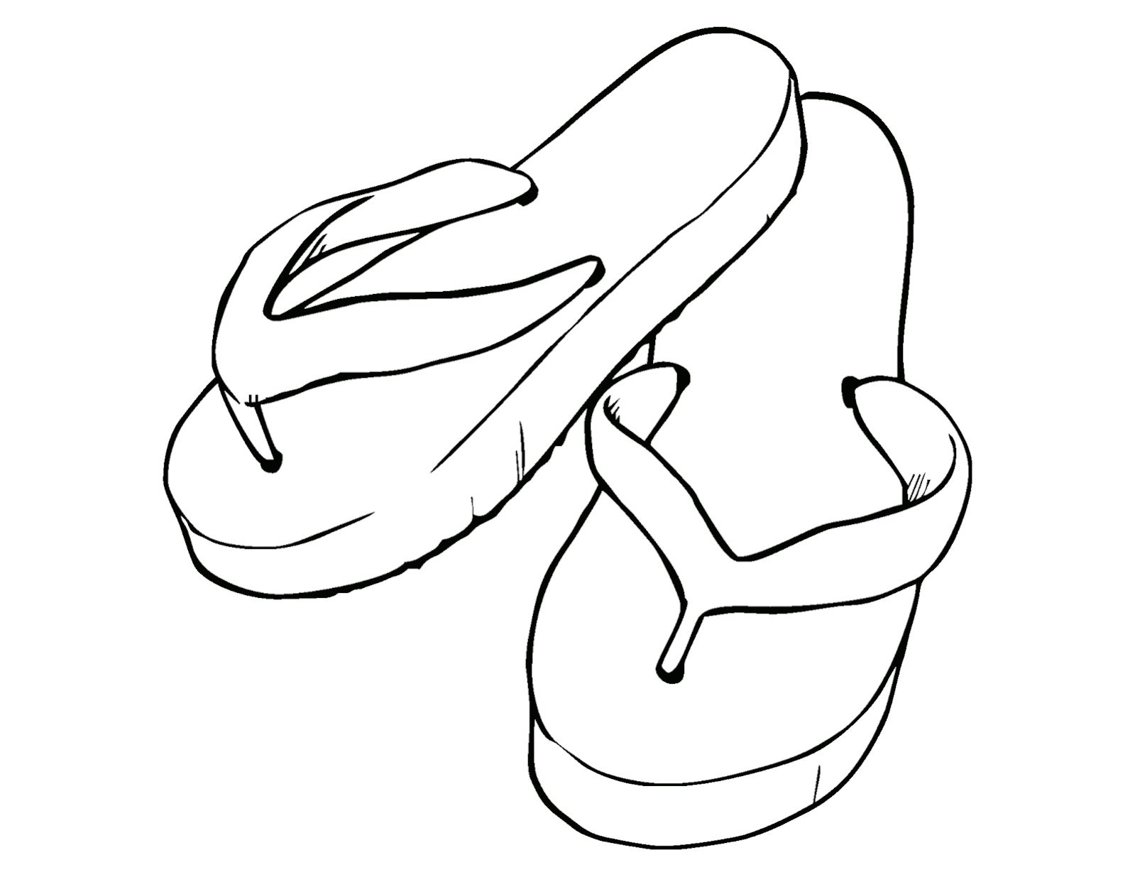 Mewarnai Gambar  Sandal  Jepit