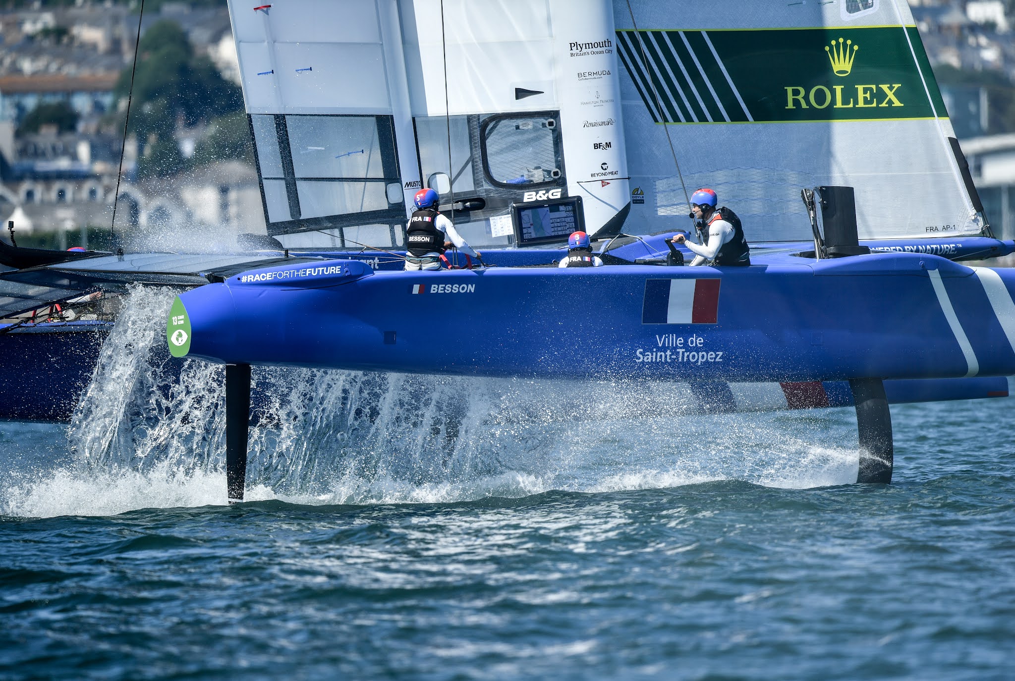 Troisièmes au classement général, Billy Besson et le SailGP français