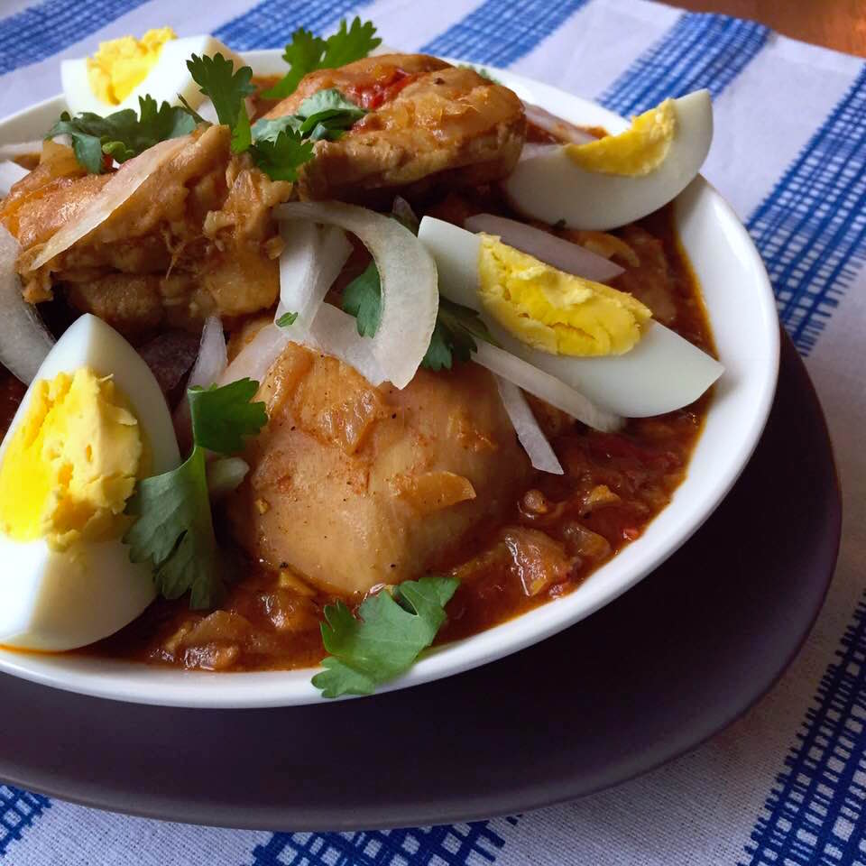 Doro Wat 101 (Ethiopian chicken stew) Kimchi and Beans