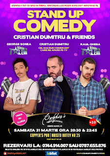 Stand-Up Comedy Bucuresti Sambata 31 Martie Stand-up Comedy Bucuresti