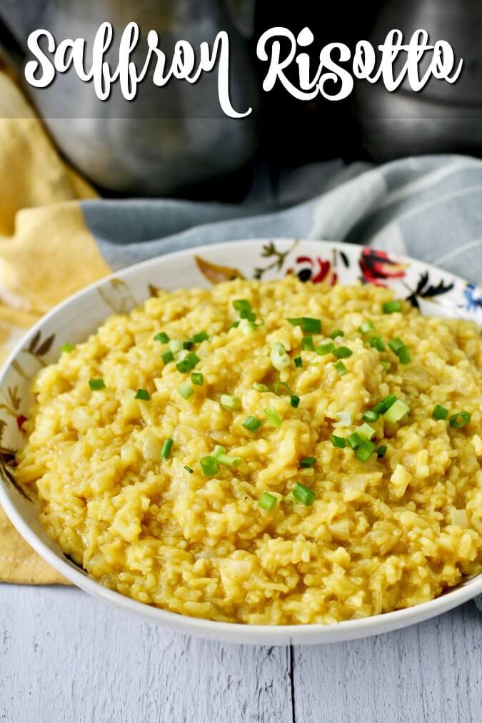 Instant Pot Saffron Risotto Karen's Kitchen Stories