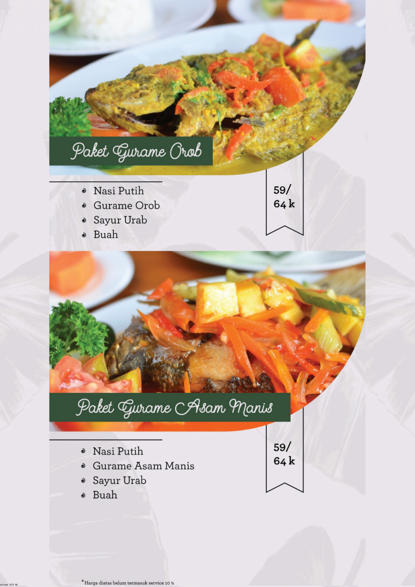 MENU WARUNG MAKAN ULAM ULAM