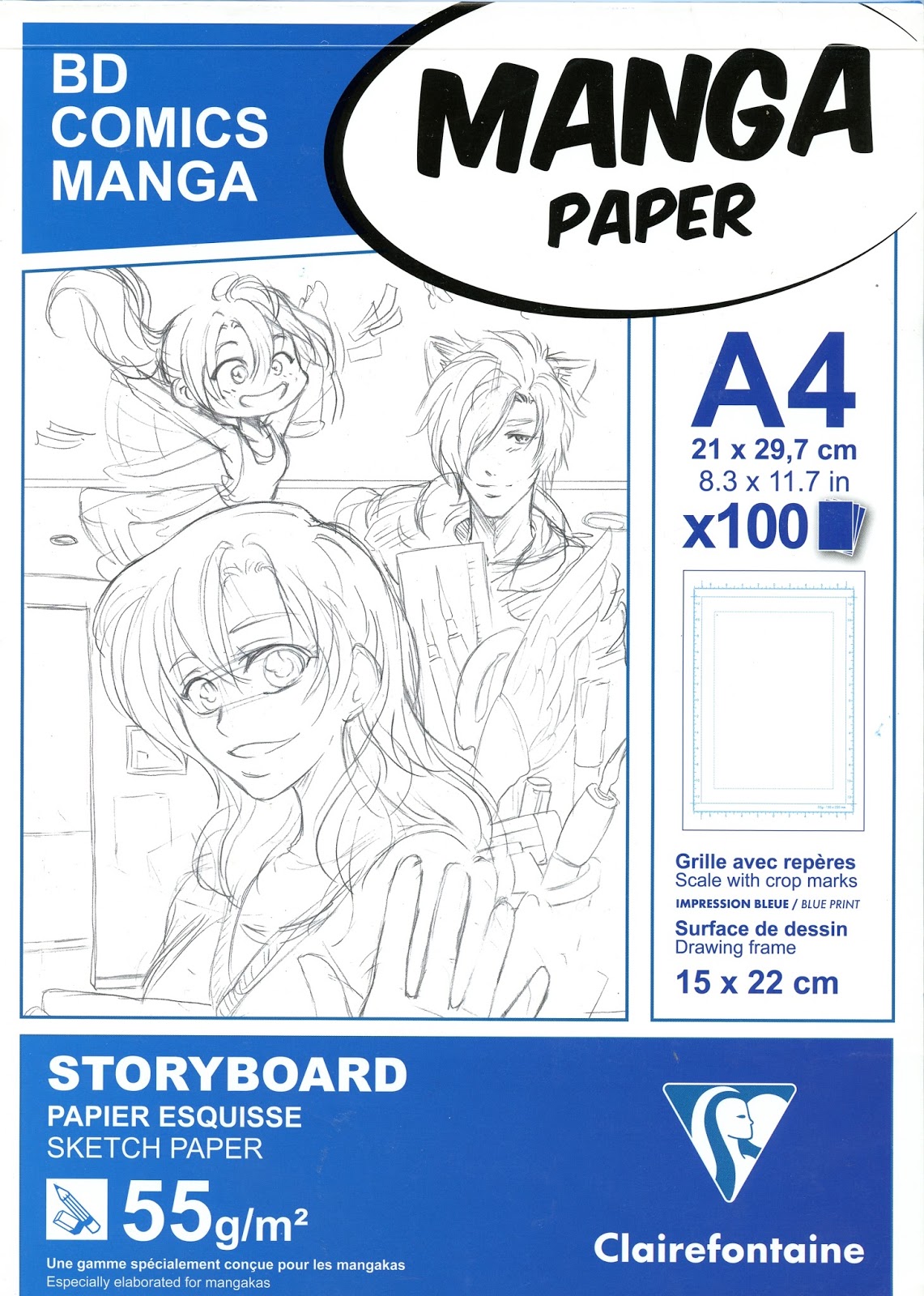 BD Comics Manga Storyboard Pad Review & Heron Step-out #Manga
