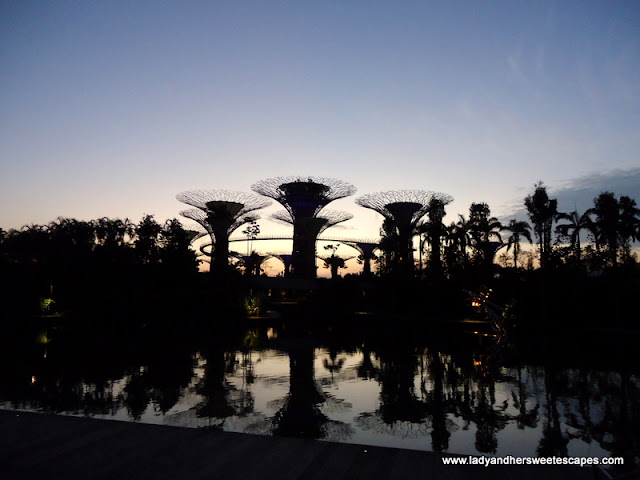 sunrise at Gardens by the bay