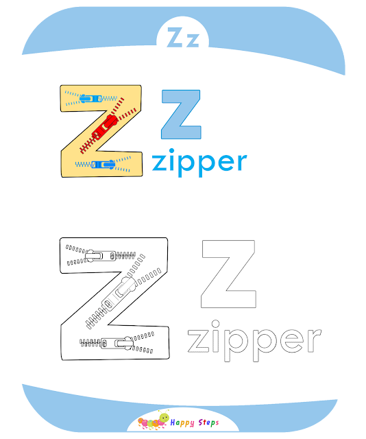 Coloring Worksheets letter Z