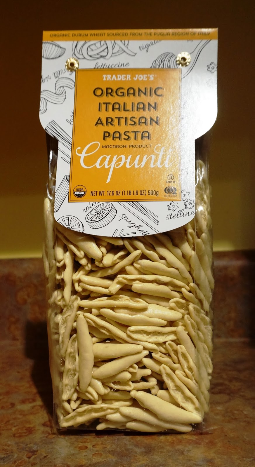 Exploring Trader Joe's Trader Joe's Organic Italian Artisan PastaCapunti
