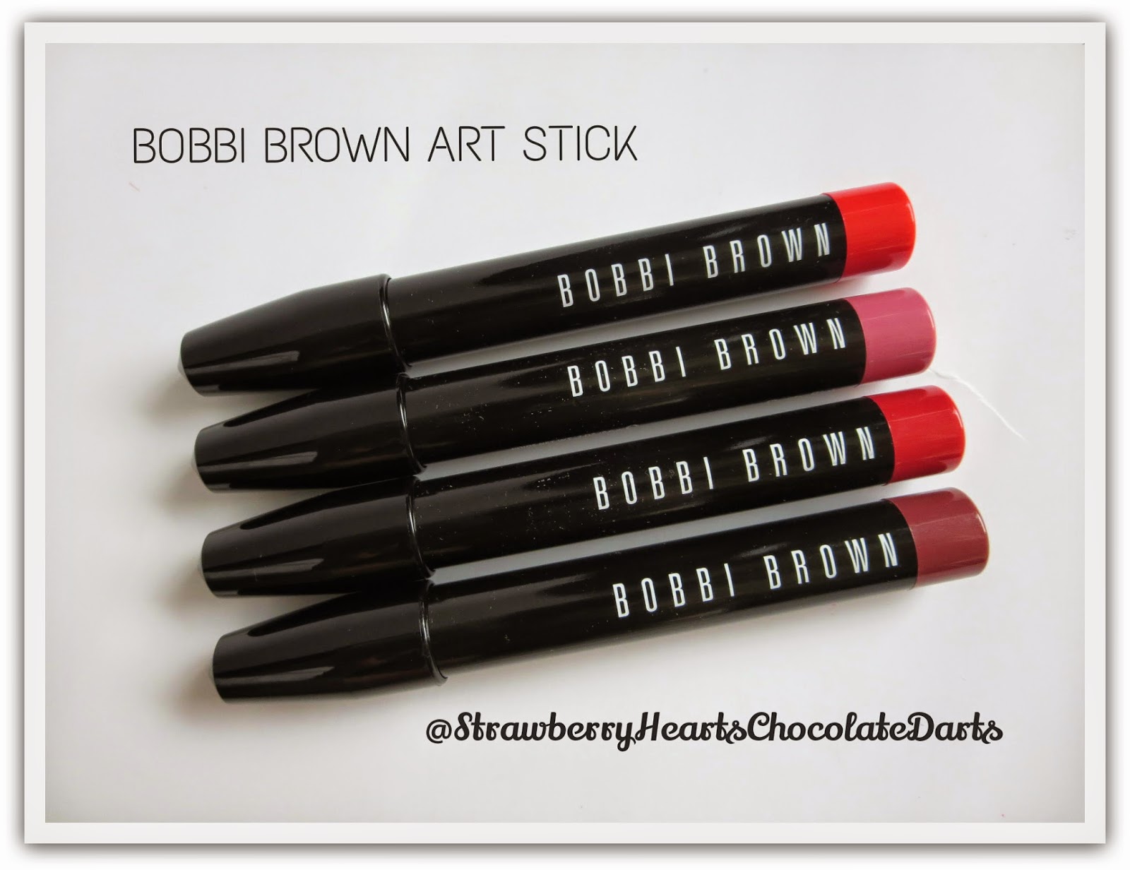 Strawberry Hearts Chocolate Darts BOBBI BROWN ART STICK Dusty Pink