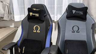 Secretlab gaming omega chair in royal and ash