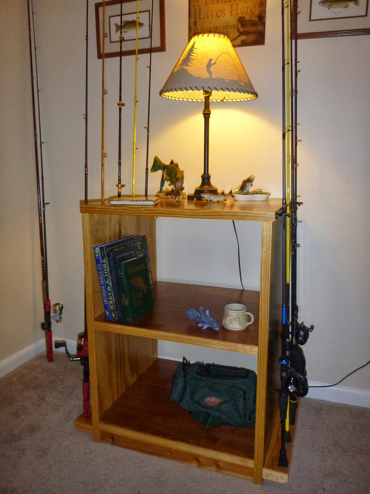 Fishing pole storage plans Felling