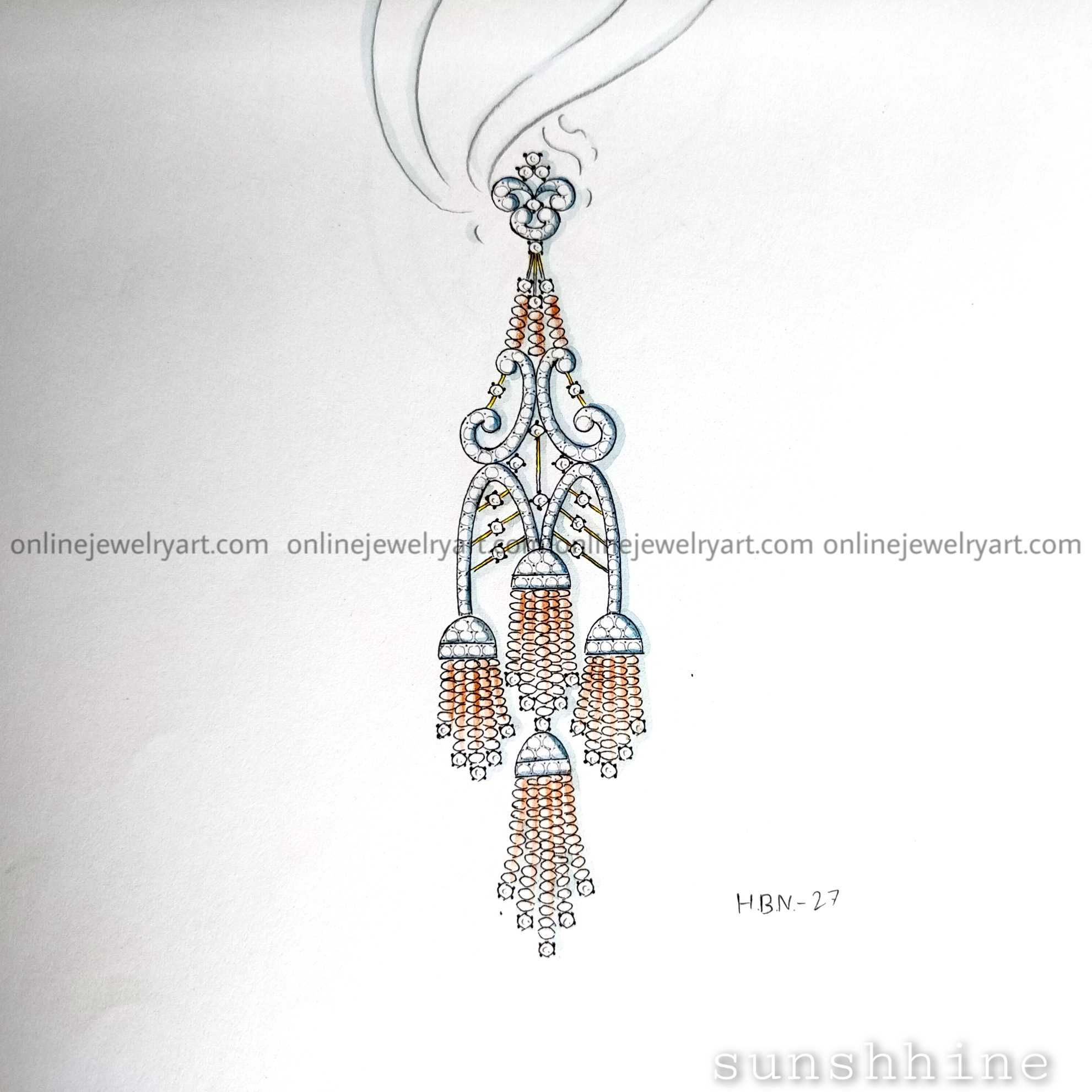 JewelryDesignSketch Earring  Jewelry Design Drawing Exe  Flickr