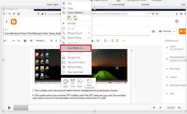 2 Cara Merekam Power Point Menjadi Video Tanpa Aplikasi