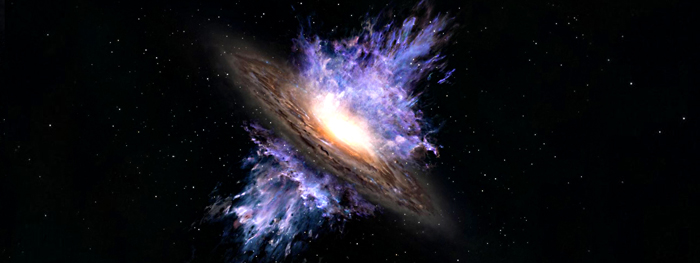 tempestade de buraco negro descoberta - a mais antiga do universo