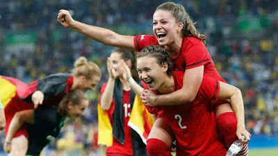 Germany beat Sweden to win women's Olympic football gold for the first time