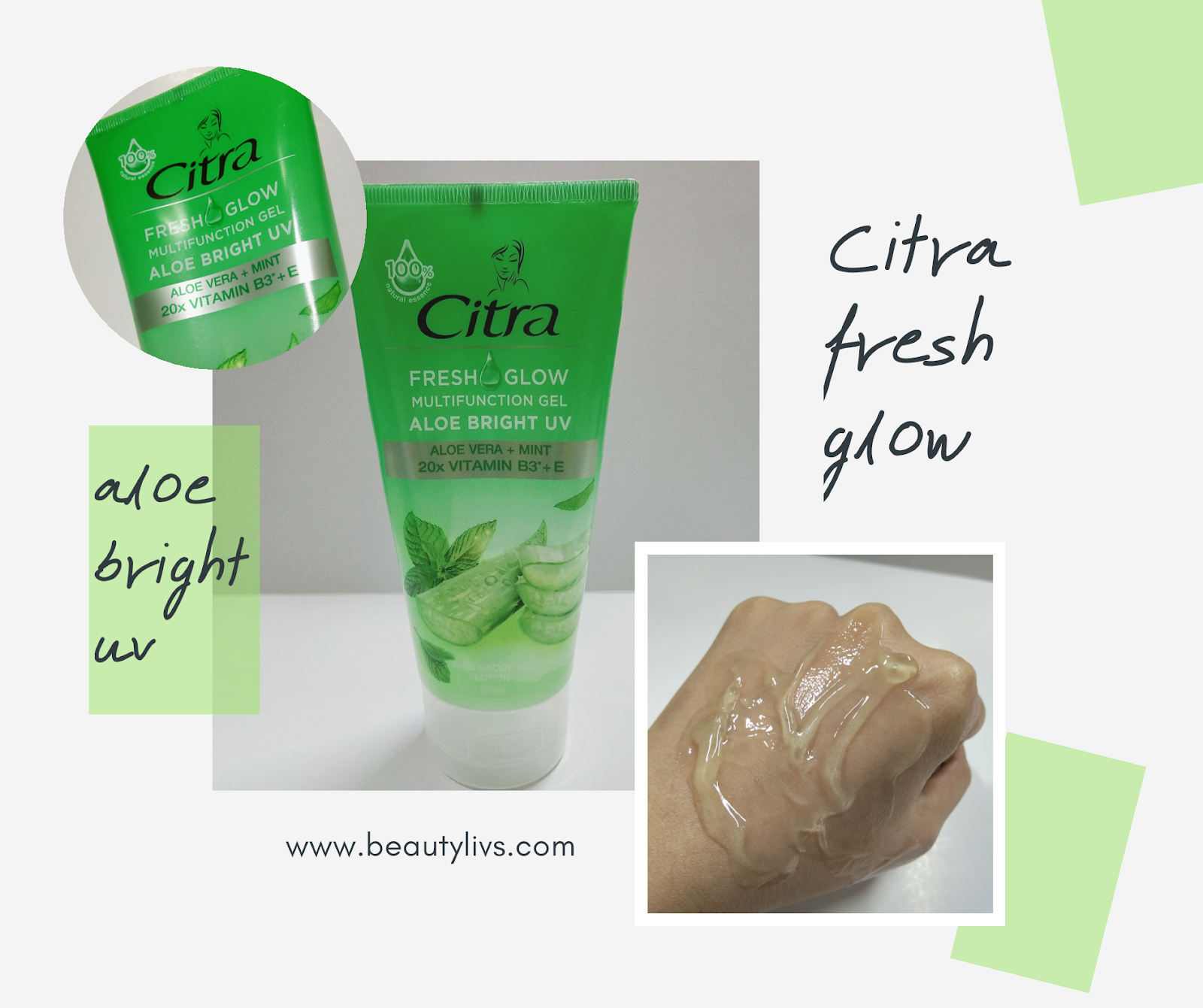 Review Citra  Fresh Glow Aloe  Vera  Dan Mint Skincare 