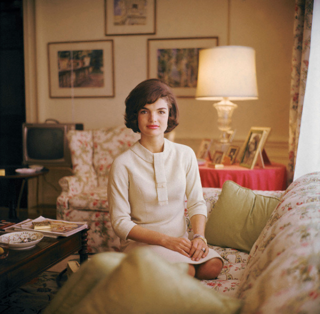 First Lady Jacqueline Kennedy Photographed by Mark Shaw at the White
