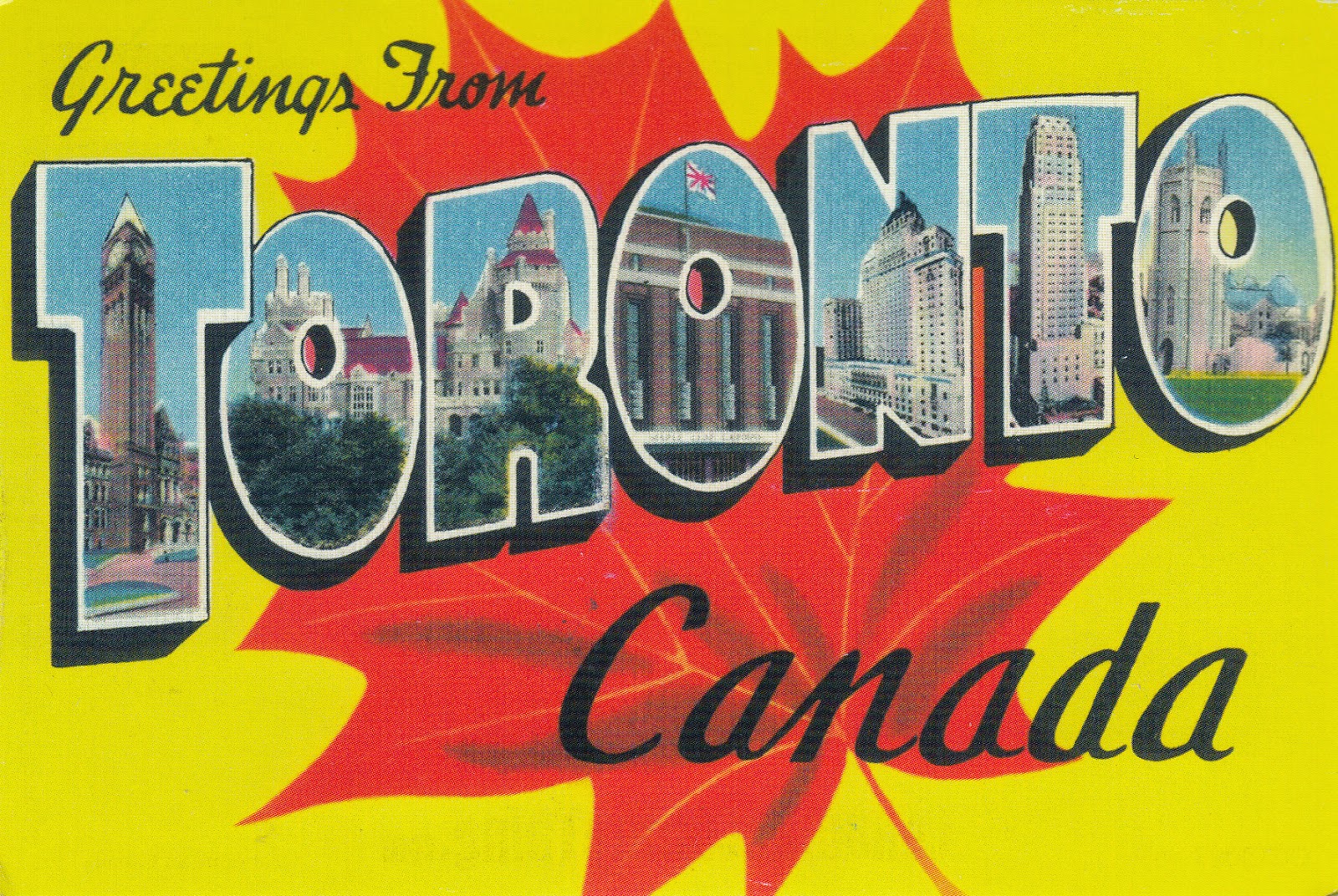 My postcard and stamp week Canada Toronto