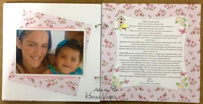 kit álbum de fotos scrap scrapbook scrapbooking livro de mensagens assinatura recordação memórias caixa personalizada aniversário infantil 1 aninho floral jardim rosa delicado menina fotografia bebê