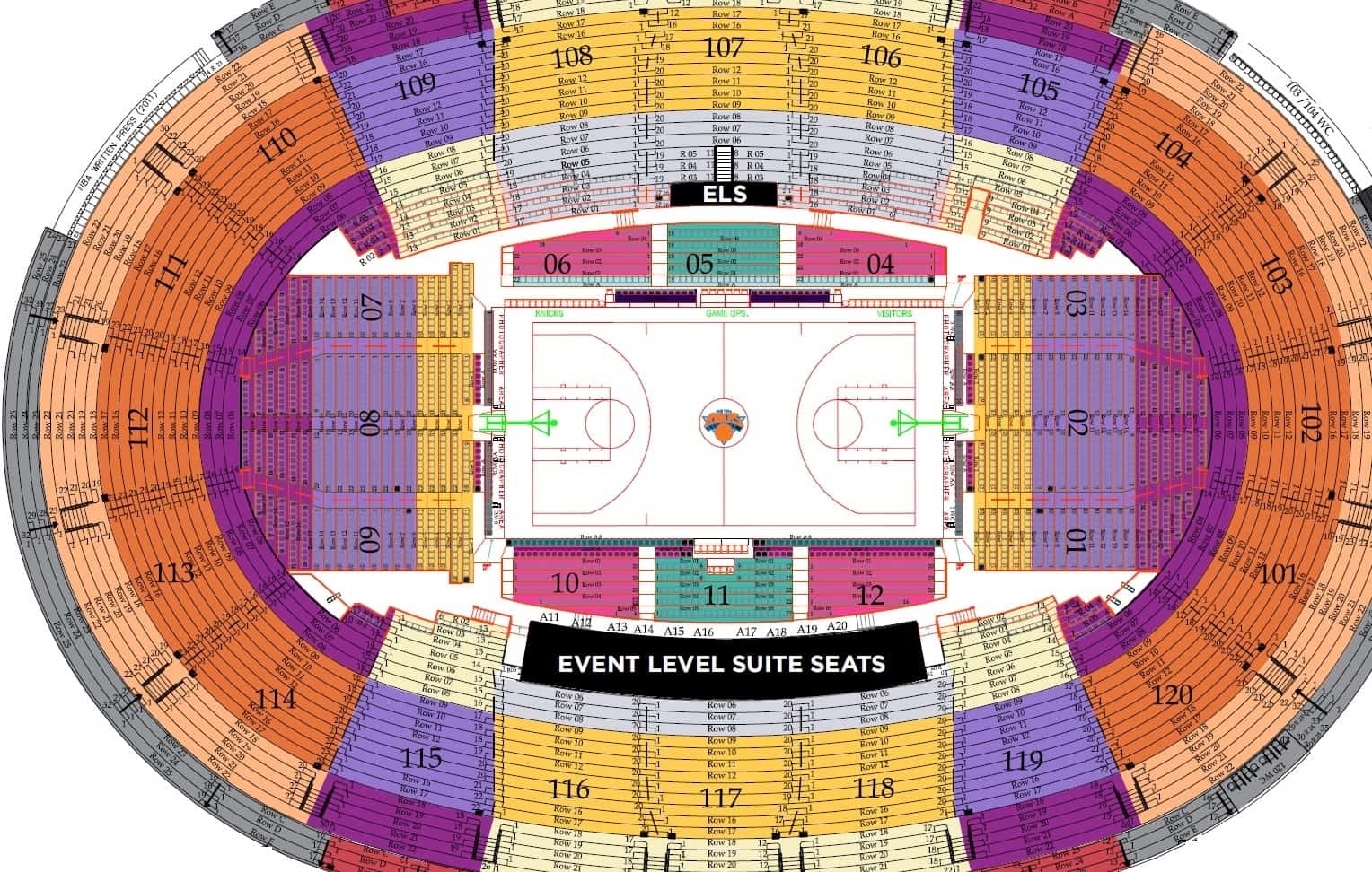 Inspirational Madison Square Garden Seating Chart Knicks