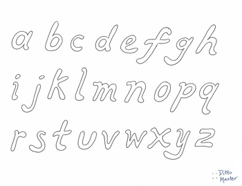 Bubble Letters Alphabet Lowercase - Formal Letter