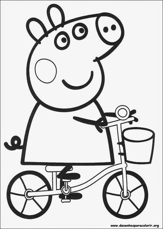 Desenhos da Peppa Pig para colorir