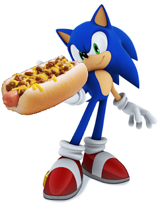 Sonic Drive-In Hedgehog Chili Cheese Coney dog