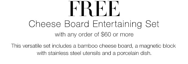 Free Avon Cheese Board with Purchase