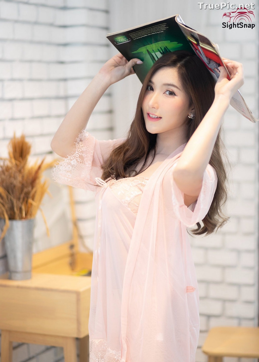 Image Thailand Model - Luc Kie - Nice Pink Love Night Dress - TruePic.net - Picture-17