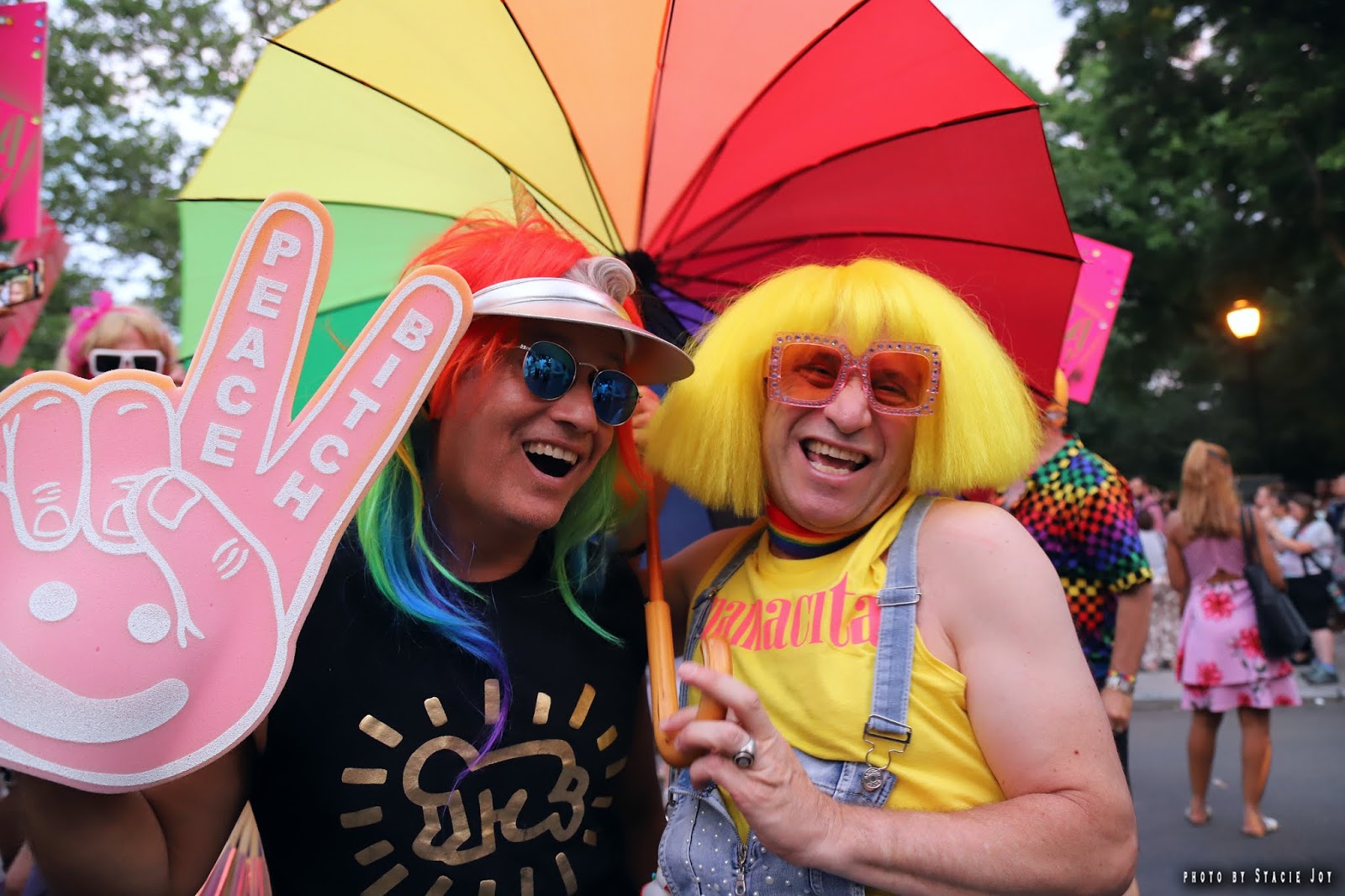 EV Grieve Love and Pride At the start of the Drag March in Tompkins