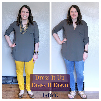 bybmg: Dress It Up, Dress It Down: Olive Tunic and the Perfect Watch