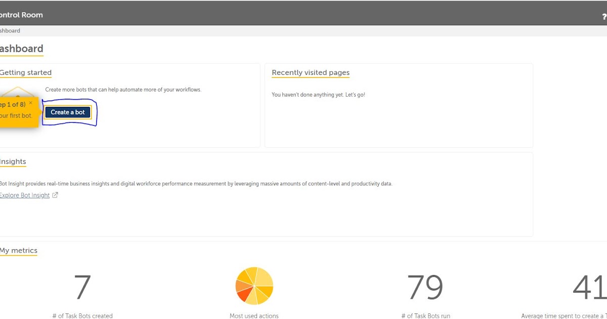 Bot Creator Interface and Analyze command