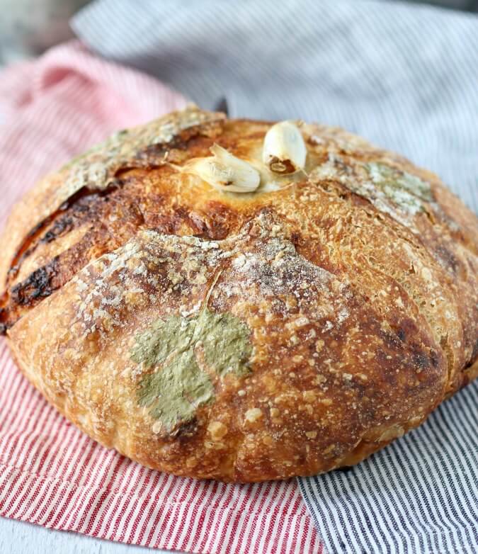 Garlic and Cheese Country Bread
